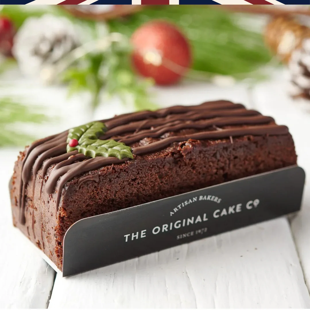 Chocolate Yule Log Cake