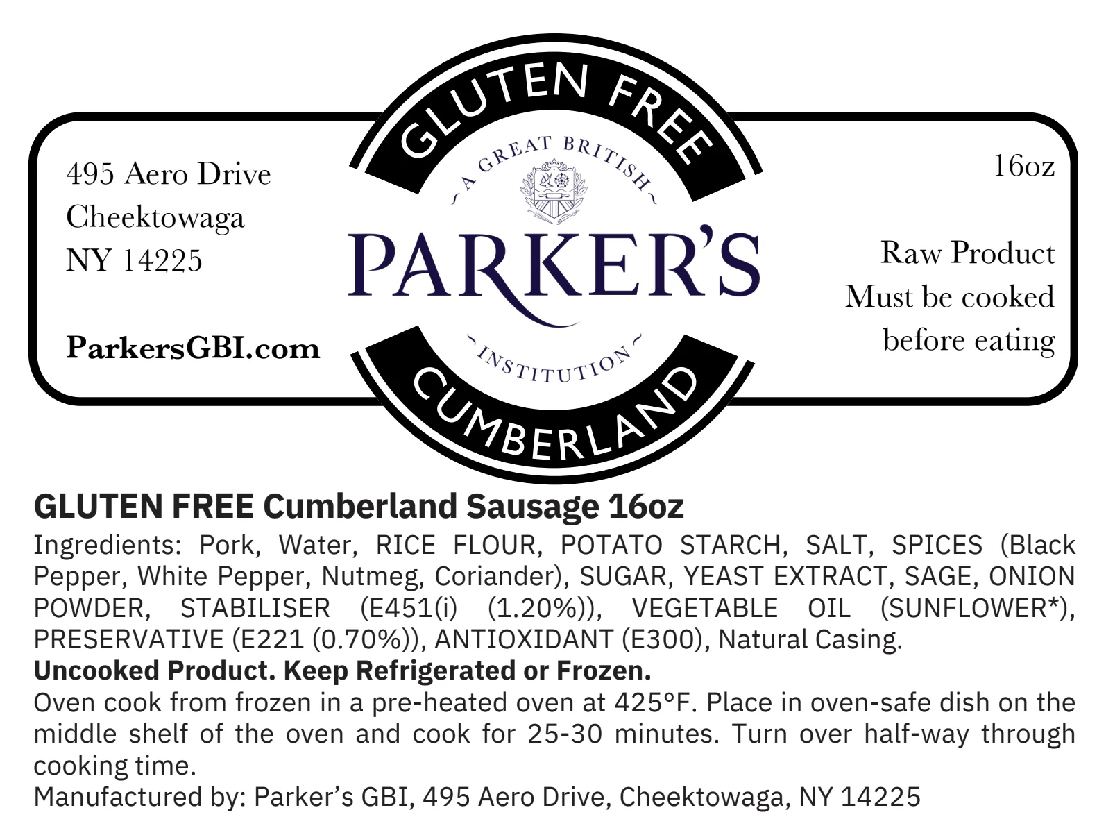 Gluten Free Cumberland Sausages - Image 2