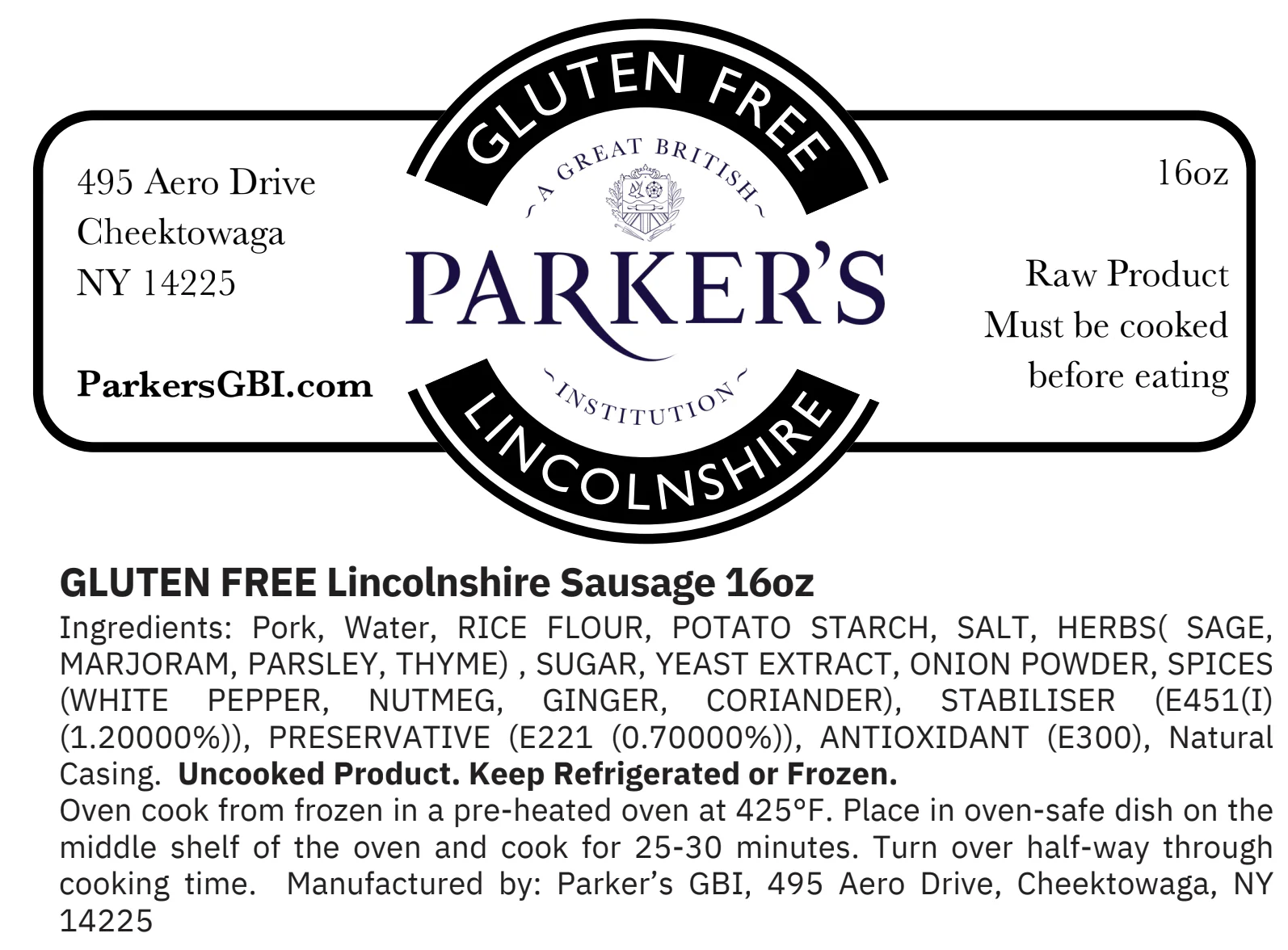 Gluten Free Lincolnshire Sausages - Image 2